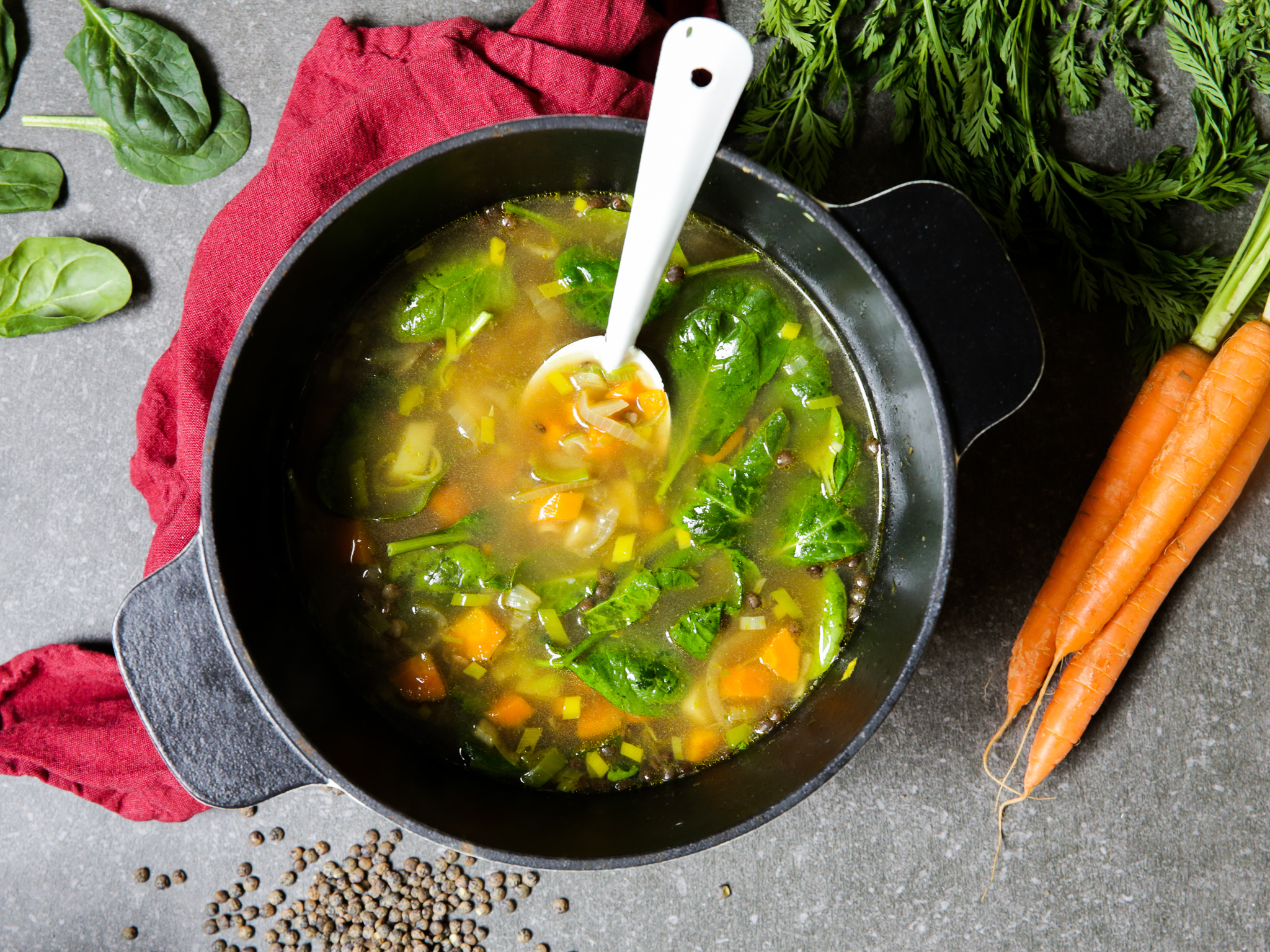 BOUILLON AUX LEGUMES ET LENTILLES Showit Blog