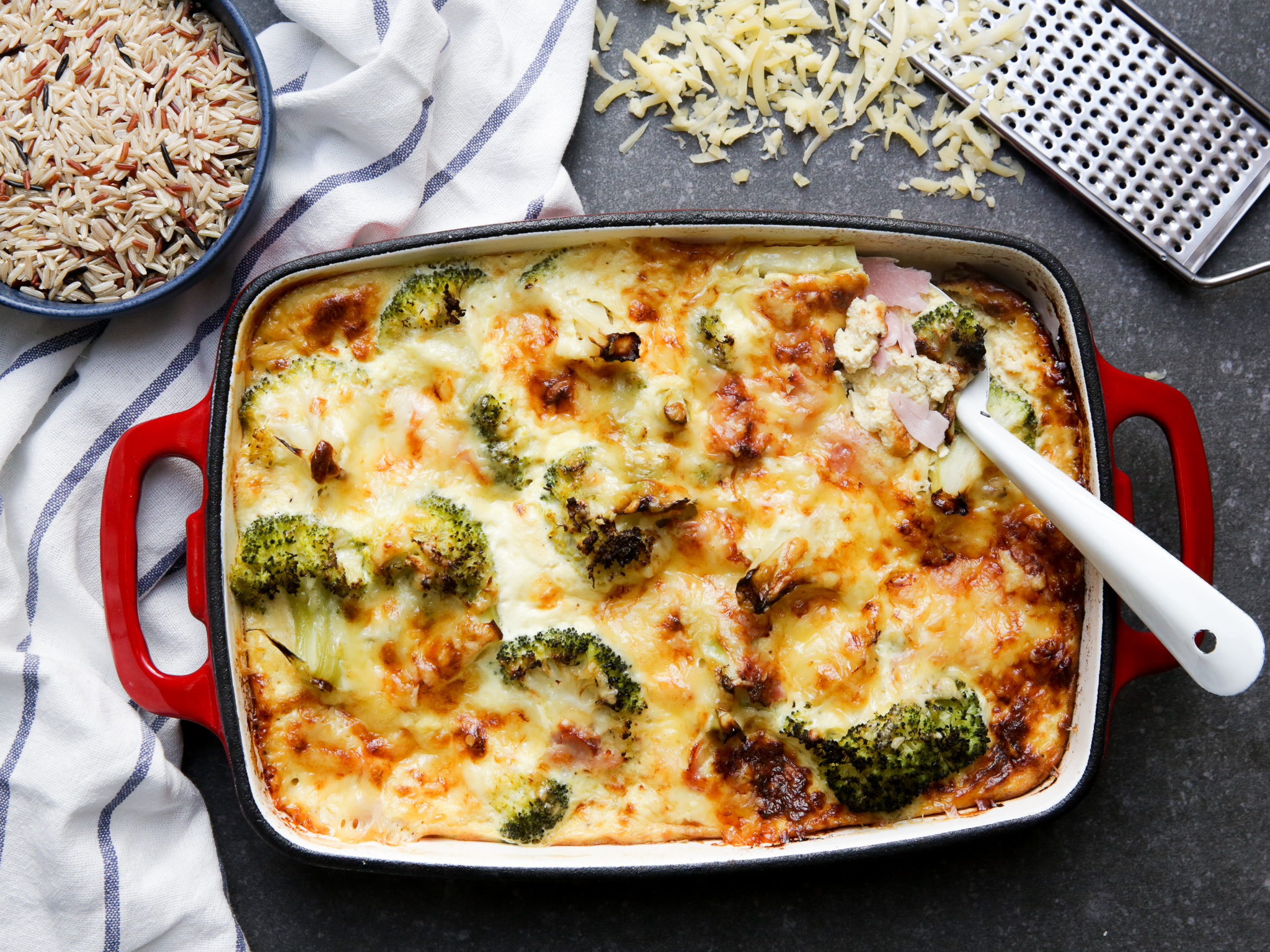 GRATIN DE BROCOLI ET JAMBON • Showit Blog